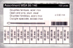 SORTIMENT U-STIFT 0,9 22-30 MM TOTALT 100 STYCK