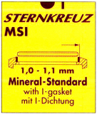 GLAS 1,1 MM, MSI MED PACKNING