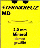 GLAS KUPIGT 2,0 MM, MD