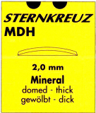 GLAS KUPIGT 2,0 MM, MDH TJOCKT