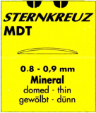 GLAS KUPIGT 0,8 MM, MDT, KUPIGT TUNT