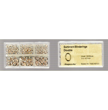 SORT. BINDRINGAR GULA 3,5-6mm, 120 st.