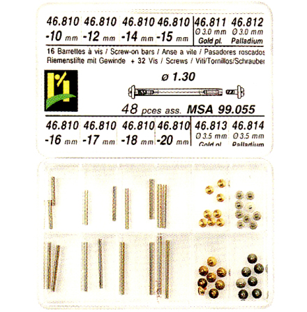 SORT. T-FSTE 1,3 MM VITA OCH GULA