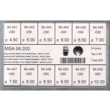 SORT. KRONOR 0,90 TUB250 K 24 ST STL 4,5-10 mm