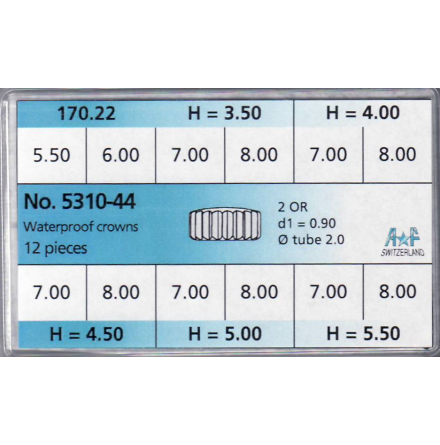 SORT. KRONOR 0,90 TUB200 STL 12 ST STL 5,5-8 mm