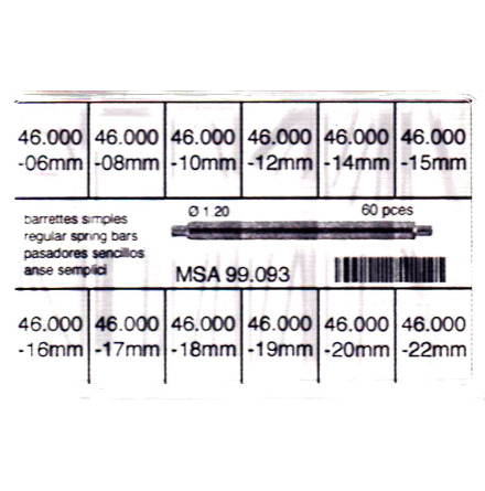 SORT. BANDSTIFT 1,2 MM FASTA 60 ST