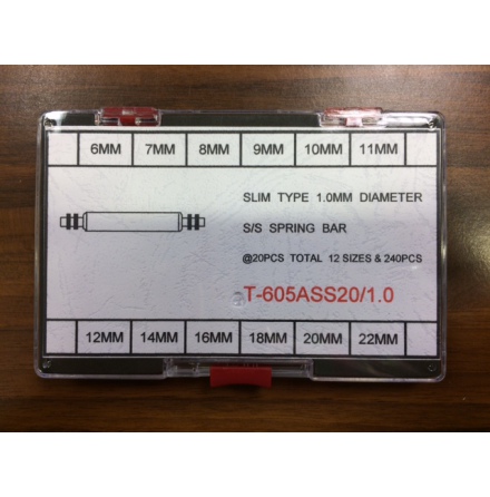 SORT. BANDSTIFT FASTA 1,0 240 ST, STL 6-22mm