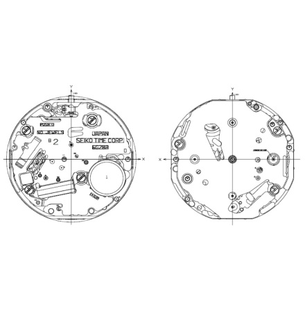 6G28A, SEIKO VERK, Normal