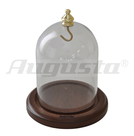 FICKURSKUPA MÖRKBRUN TRÄSOCKEL Glaskupans diam 7,5 höjd 10 FICKURSKUPA MÖRKBRUN TRÄSOCKEL Glaskupans diam 7,5 höjd 10