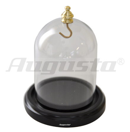 FICKURSKUPA SVART TRÄSOCKEL Glaskupans diam 7,5 höjd 10 FICKURSKUPA SVART TRÄSOCKEL Glaskupans diam 7,5 höjd 10