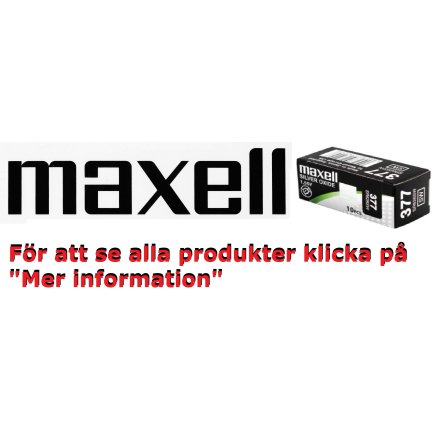 MAXELL knappceller, silveroxid