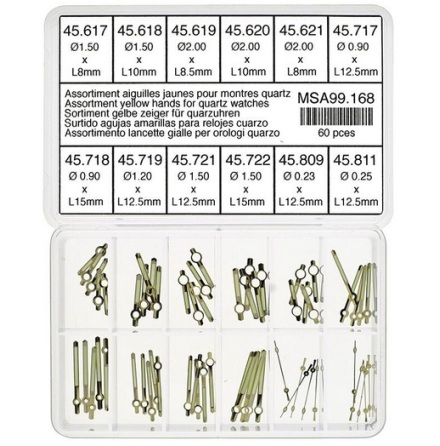 SORT. VISARESET raka gula lysm 60st 8mm-15mm kronograf