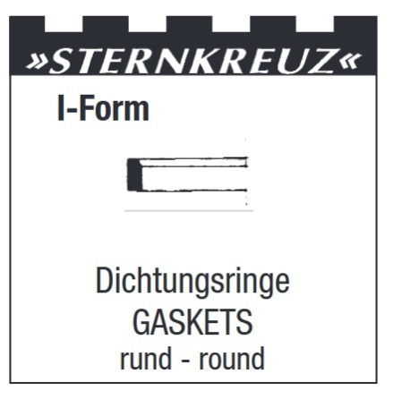 GLASPACKNING 1ST H0,8 T0,35 Sternkreuz