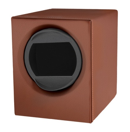 KLOCKSNURRA I BRUNT SKINN, ETT UR Batteridrift