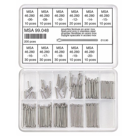 SORT. U-STIFT 0,9 6-20 MM TOTALT 200 STYCK